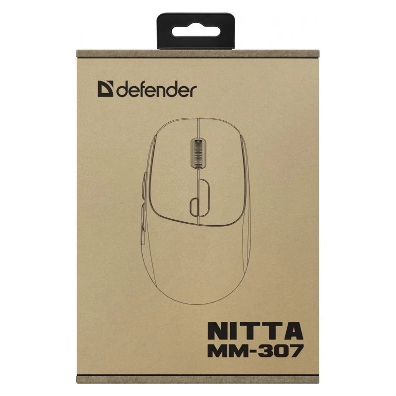 Pelė Defender NITTA MM-307 RF+BT OPTIC 1600dpi 6P WHITE
