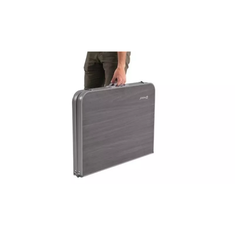 Lauko stalas Outwell Coledale L — aliuminio rėmas, dervos viršus, 800×1200 mm, 8,4 kg, pilkas