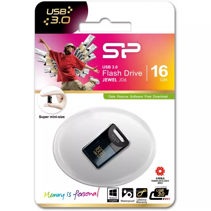 SILICON POWER Jewel J06 - USB atmintukas - 16 GB - USB 3.0 - tamsiai mėlynas