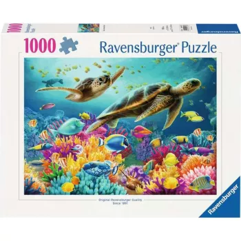 Dėlionė Ravensburger Blue Underwater World 1000 vienetų, suaugusiems/paaugliams, standartinis formatas