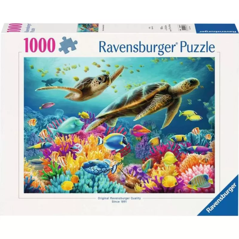 Dėlionė Ravensburger Blue Underwater World 1000 vienetų, suaugusiems/paaugliams, standartinis formatas