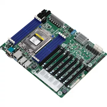 ASRock WRX80D8-2T ATX serverinė pagrindinė plokštė, AMD WRX80 mikroschemų rinkinys, Socket sWRX8, 8x DDR4 DIMM, 12x SATA III, 3x RJ-45