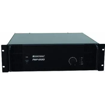 Stiprintuvas Omnitronic PAP-1000 — 1000 W viešosios informavimo sistemos (PA) galios stiprintuvas