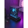TACENS Mars Gaming MCPRISMA Midi Tower kompiuterio korpusas, juodas, grūdintas stiklas, palaiko ATX/Micro-ATX/Mini-ITX, 2x3,5 colių + 2x2,5 colių lizdai
