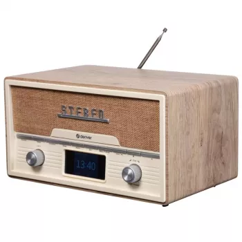 Asmeninis CD grotuvas Denver MDA-525LW Wood 10W DAB+ FM