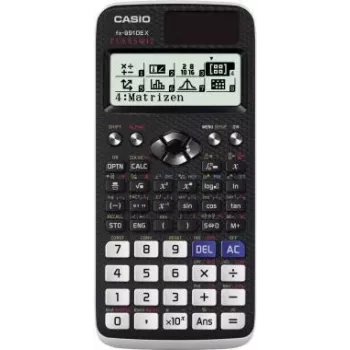 Casio FX-991DE X - Stalinis - Mokslinis skaičiuotuvas - Baterija / Saulės energija - Juoda
