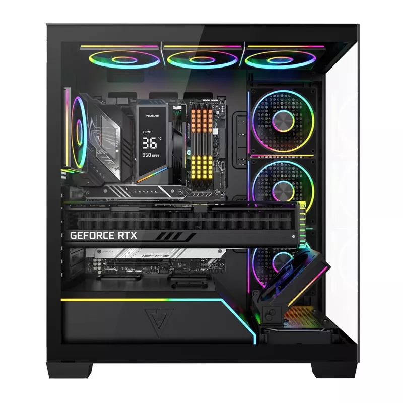 Modecom Volcano Stellar Plus ARGB Midi 8F Juoda