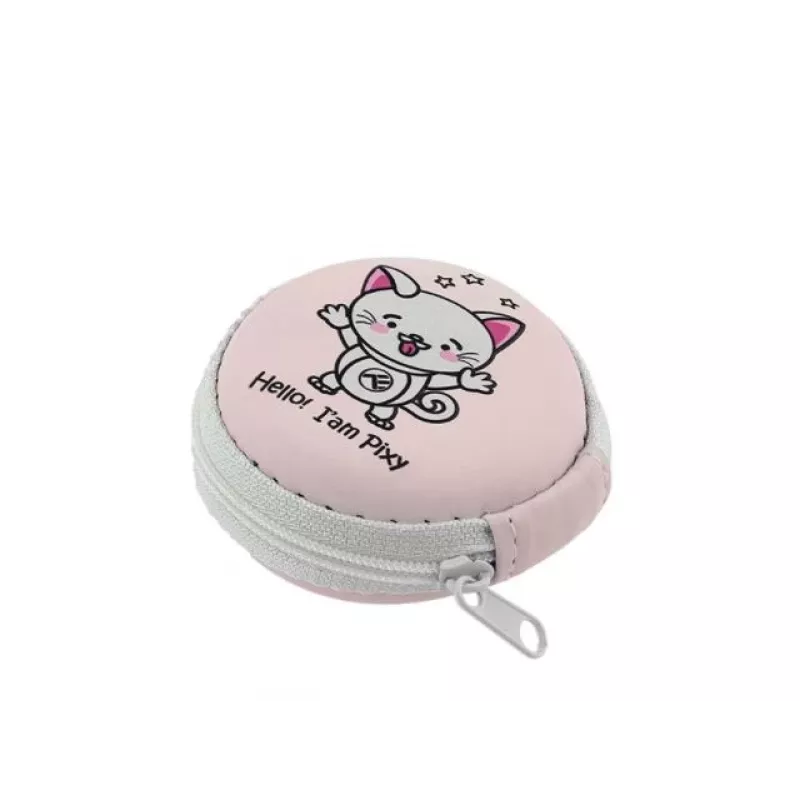 Ausinės Tellur Pixy Pink į ausis įdedamas ausinių laidas