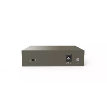 Tinklo komutatorius TENDA TEG1105P-4-63W-EU, 5x Gigabit RJ-45, 4x PoE (bendra galia 57,8 W), 10 Gbit/s perjungimas