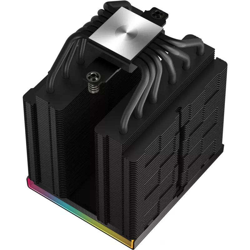 Oro aušintuvas DeepCool AK620 Digital PRO — 120 mm ventiliatorius, 1750 RPM, 25 dB, 12 V, tinkamas LGA1700/AM5, juodas