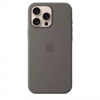 Silikono dėklas su „MagSafe“, skirtas „iPhone 16 Pro Max“ – pilkai akmeninė spalva