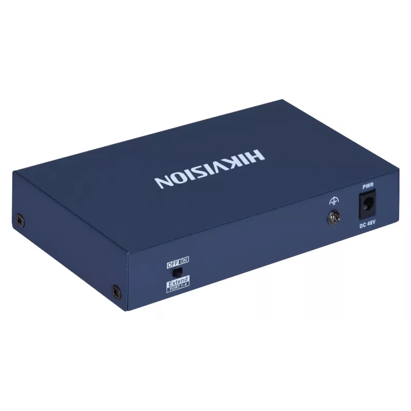 Hikvision DS-3E0106HP-E Network Links Unmanaged Fast Ethernet (10/100) PoE Support mėlynas