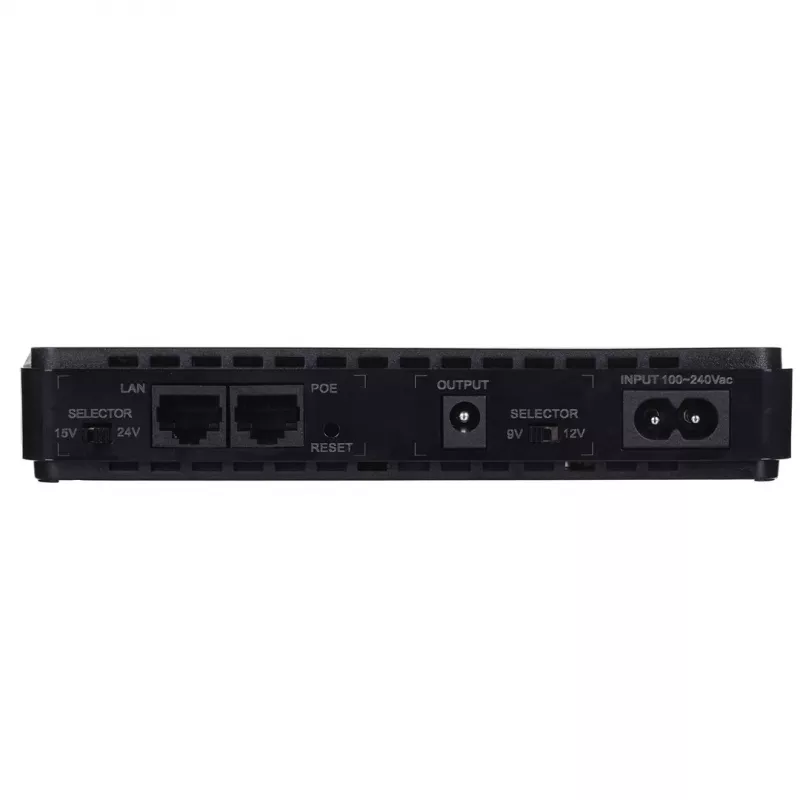maitinimo adapteris MPL Power RouterUPS-30-PoE 30 W vidinis, 100–240 V, juodas, 160×105×28 mm