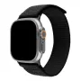Pakaitinis nailoninis dirželis FIXED Sporty Strap Fixed FIXNST2-1029-BK, skirtas Apple Watch Ultra 49mm, juodas, 160–210 mm ilgis
