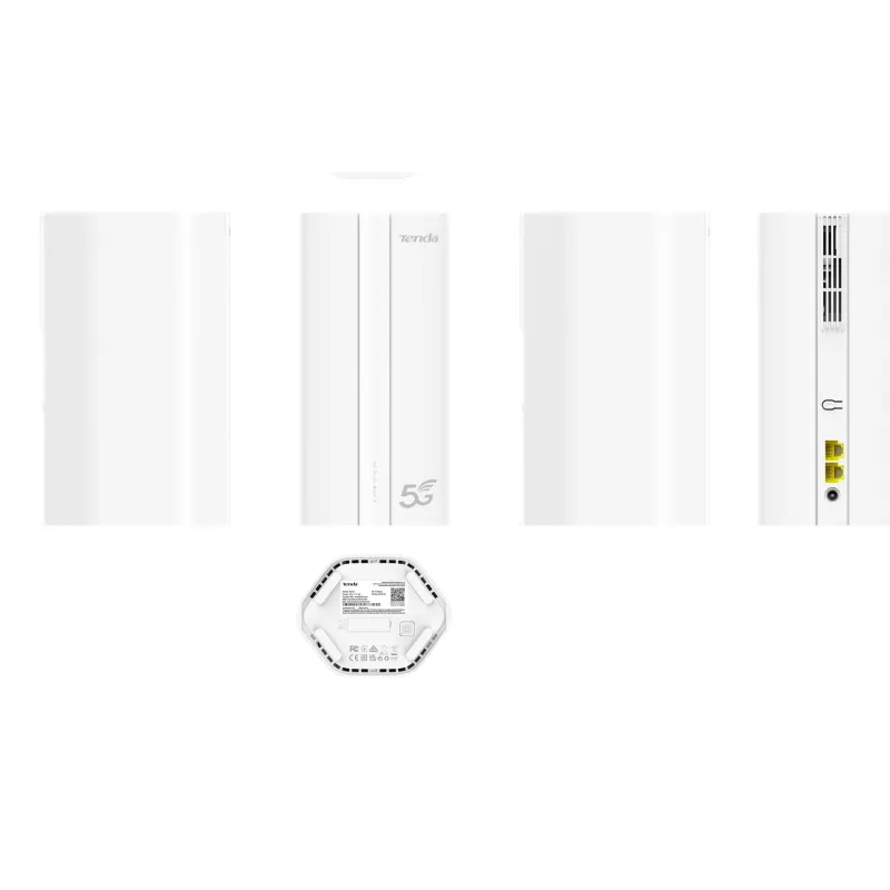 Tenda 5G01 belaidis maršrutizatorius Gigabit Ethernet Dviejų juostų (2,4 GHz / 5 GHz) 5G Baltas