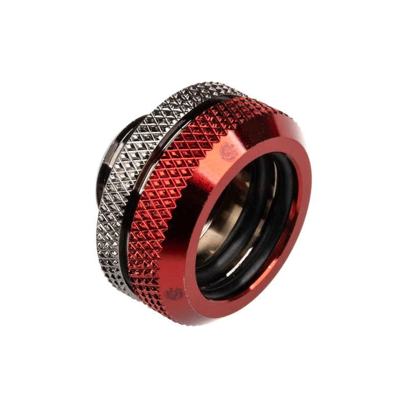 BitsPower Multi-Link adapteris tiesus G1/4 colio išorinis sriegis – 16 mm AD kietajam vamzdeliui, blizgi juoda