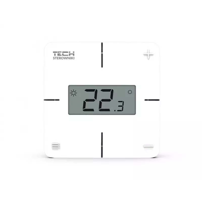 Belaidis patalpų valdiklis Tech Controllers R-8X, mechaninis, baltas
