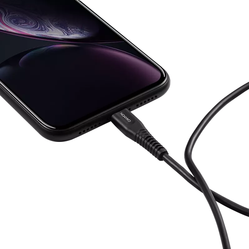 CANYON laidas MFI-4 Type-C į Lightning 1,2m Juodas