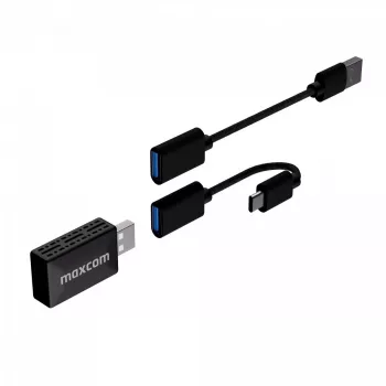 Belaidis radijo automobilio adapteris MAXCOM MC02 Wave su Bluetooth ryšiu automobilio garsiakalbiams transliuoti