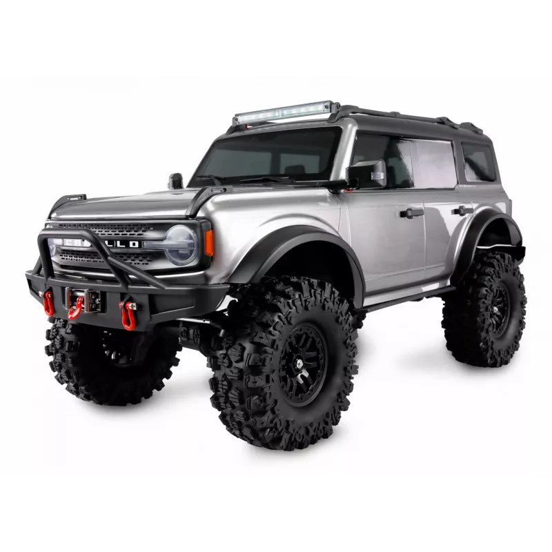 Radijo bangomis valdomas vikšrinis modelis Amewi AMXRock Caballo 4WD 1:10 metalo pilkos spalvos