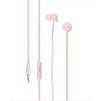 Ausinės Tellur Pixy Pink į ausis įdedamas ausinių laidas