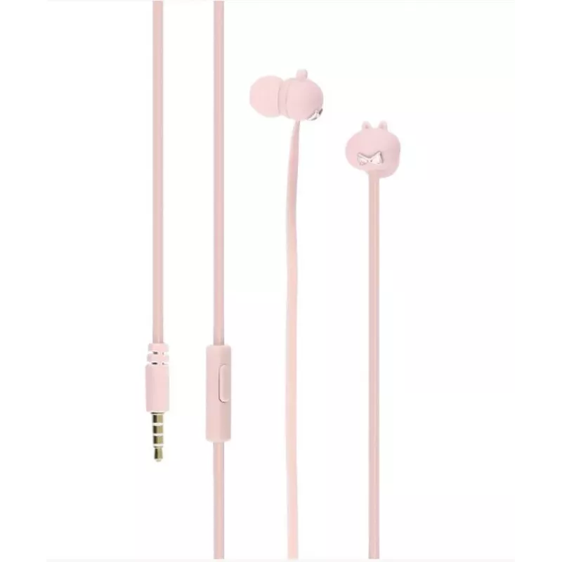 Ausinės Tellur Pixy Pink į ausis įdedamas ausinių laidas