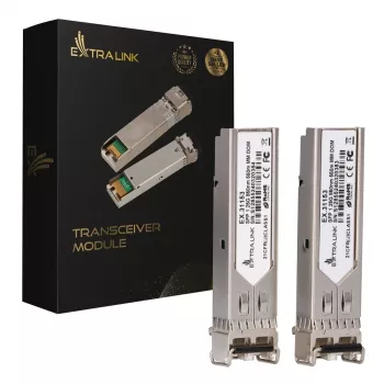 SFP modulis Extralink 1.25Gbps LC/UPC 850nm 550m multimodinis (2 vnt. pakuotėje)