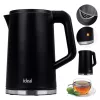 IDEAL virdulys 1,7 l, plieninis korpusas, 1500 W galia, juodas