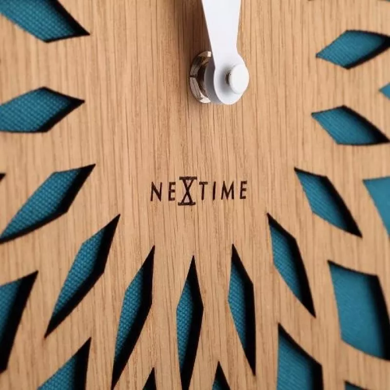 NeXtime laikrodis 3149tq Sun Large, Ø50 cm, sieninis, turkio spalvos