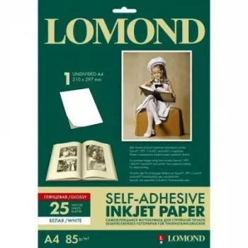 Fotopopierius Lomond A4 blizgus, lipnus, 25 lapai