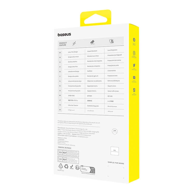 Dėklas Baseus P60157205203-02 skirtas iPhone 15 Plus 17 cm