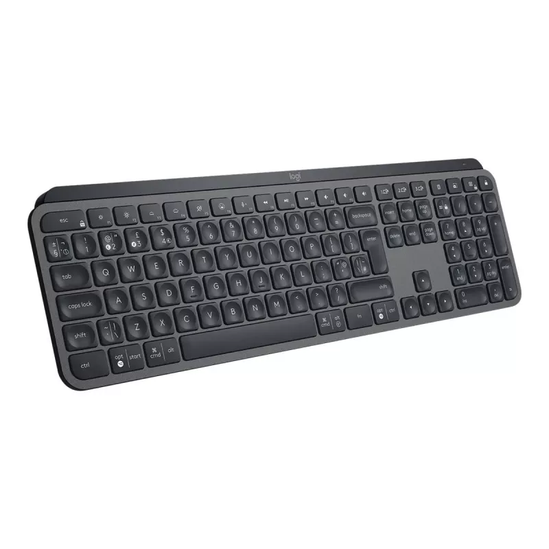 Logitech MX Keys for Business - klaviatūra - apšviečiama - belaidė - Bluetooth, 2,4 GHz - QWERTY - GB - grafitas (920-010250)