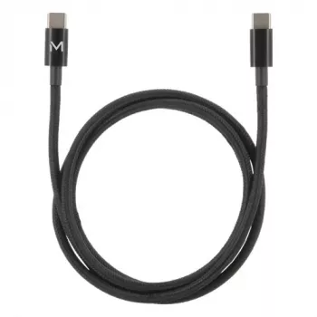 Kabelis - USB C / USB C - 2M 100W - Minkštas maišelis