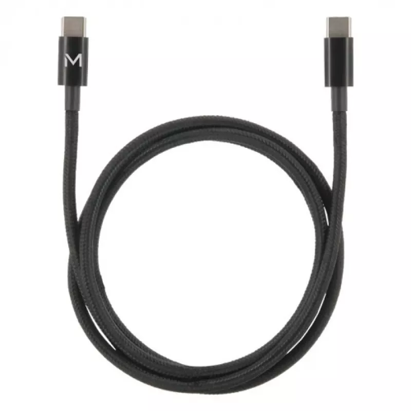Kabelis - USB C / USB C - 2M 100W - Minkštas maišelis