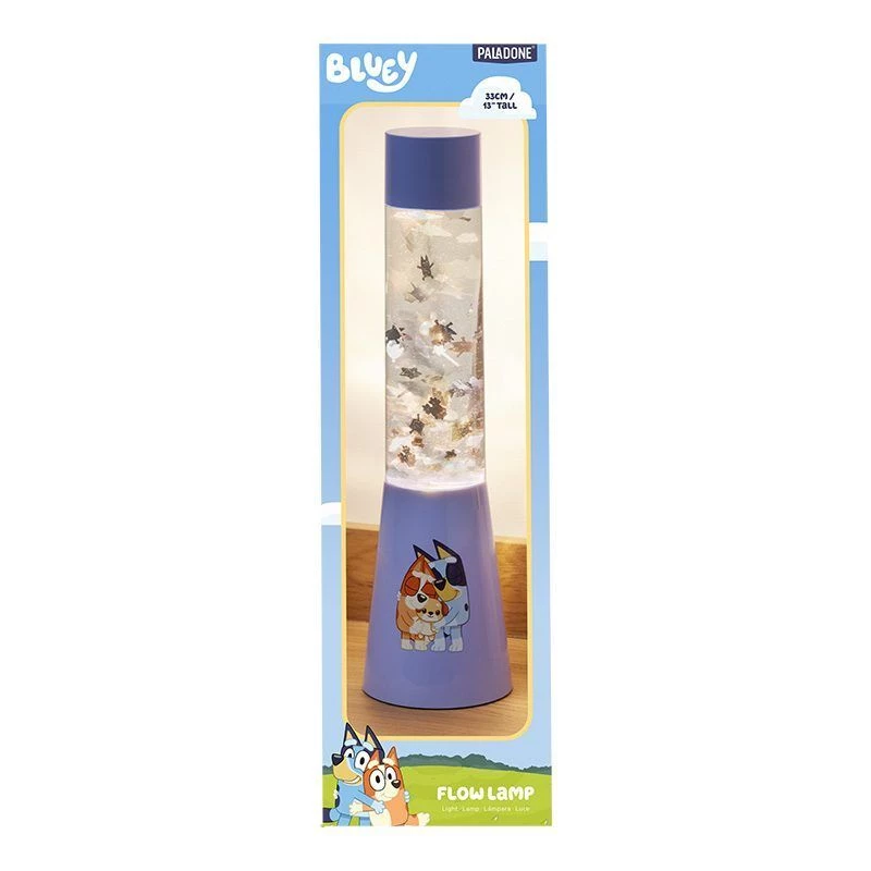 Stalinė lempa Paladone Bluey GloBuddies Flow Lamp — personažo tematikos LED naktinė lemputė