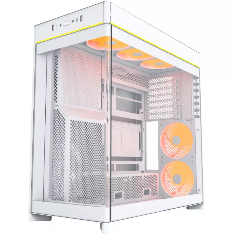 PC korpusas Montech HS02 PRO Midi Tower baltas