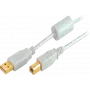 USB kabelis USB 2.0 ShiverPeaks BS77022 1.8m Pilka