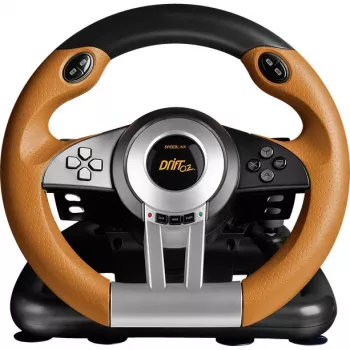 Vairas + pedalai Speedlink DRIFT O.Z. juoda pilka oranžinė