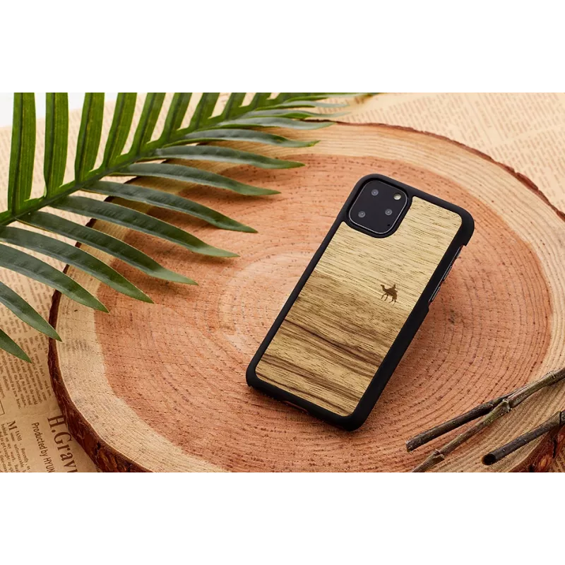 man and wood telefono dėklas iPhone 11 Pro Max — terra Juoda