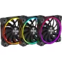ALPENFÖHN Wing Boost 3 120 mm ARGB korpuso ventiliatoriai, 3 vnt. rinkinys, juodi