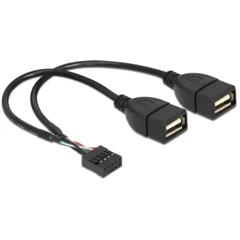 Vidinis USB laidas DeLOCK 83292 0,2 m, lizdas–lizdas