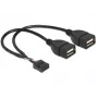Vidinis USB laidas DeLOCK 83292 0,2 m, lizdas–lizdas