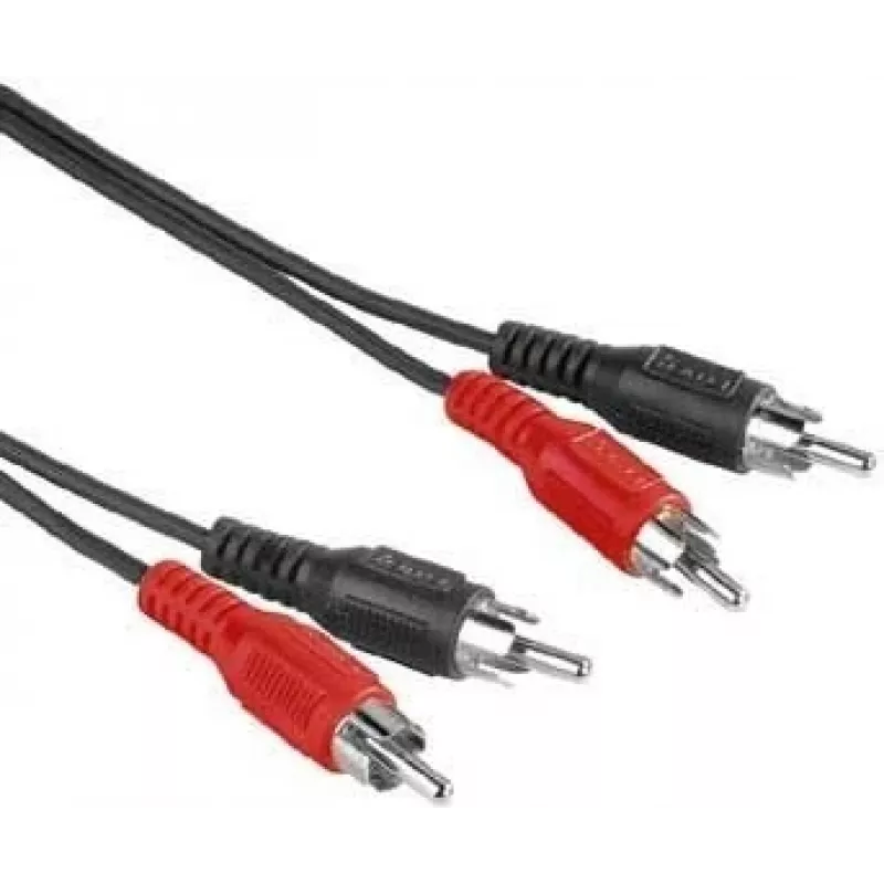 Hama 30457 garso kabelis 2,5 m RCA juodas