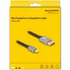 Delock - DisplayPort kabelis - Mini DisplayPort (M) į DisplayPort (M) - DisplayPort 1.4 - 3,0 m - Palaiko 8K 60 Hz - Juoda, Pilka (81093)