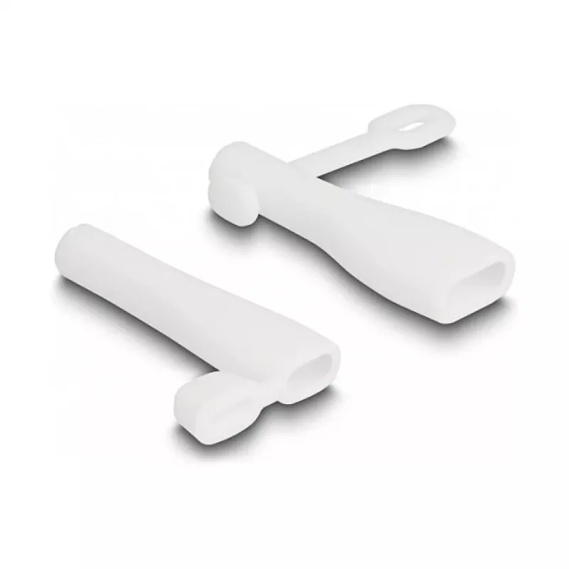DeLOCK apsauginiai dangteliai USB Type-A kištukui ir USB Type-C kištukui, rinkinys 2 vnt., balti