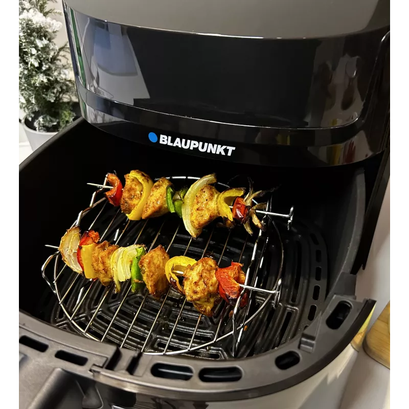 Oro gruzdintuvas BLAUPUNKT AFD712 — 7,2 L talpa, 1800 W, skaitmeninis lietimui jautrus valdymas, 40–200 °C, 60 min laikmatis