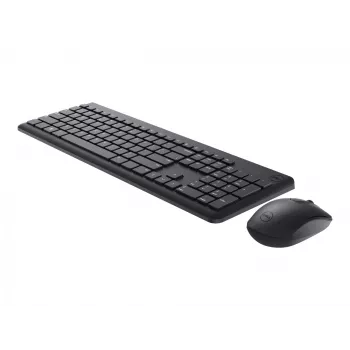 DELL klaviatūra ir pelė - KM3322W - ukrainietiška (QWERTY), viso dydžio (100%), belaidė, RF belaidė, QWERTY, juoda, pelė komplekte
