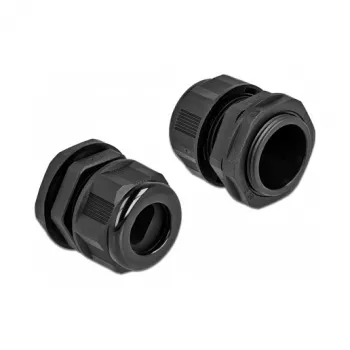 Kabelio sandariklis DeLOCK 60387 juodas plastikinis 2 vnt.
