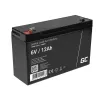 Sealed Lead Acid (VRLA) AGM battery Green Cell 6V 12Ah, 94×151×50 mm, 1.65 kg