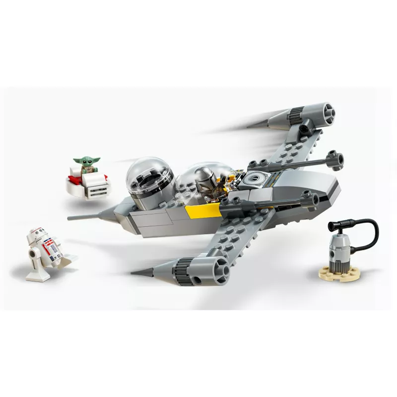 LEGO Star Wars rinkinys 75410 N-1 naikintuvo modelis su 92 detalėmis, minifigūros Mando ir Grogu